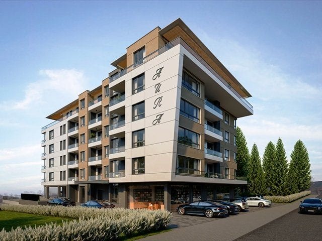 Квартира 1+1, комплекс Aura, первый ряд, Несебр, Болгария